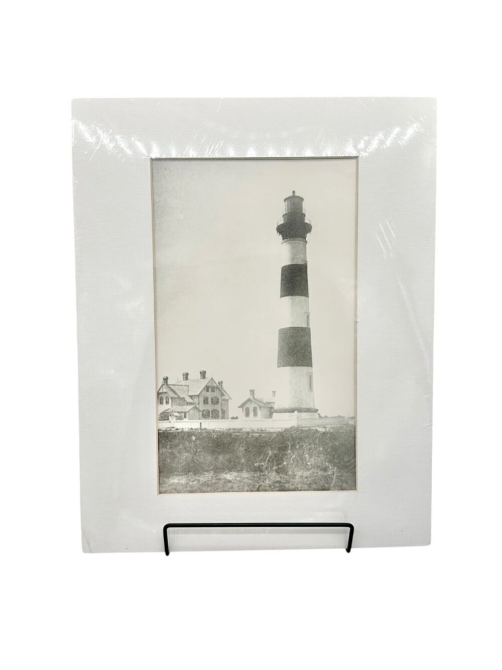 Morris Island Lighthouse Historic Print Steele Studio 14x11 Charleston SC B&W